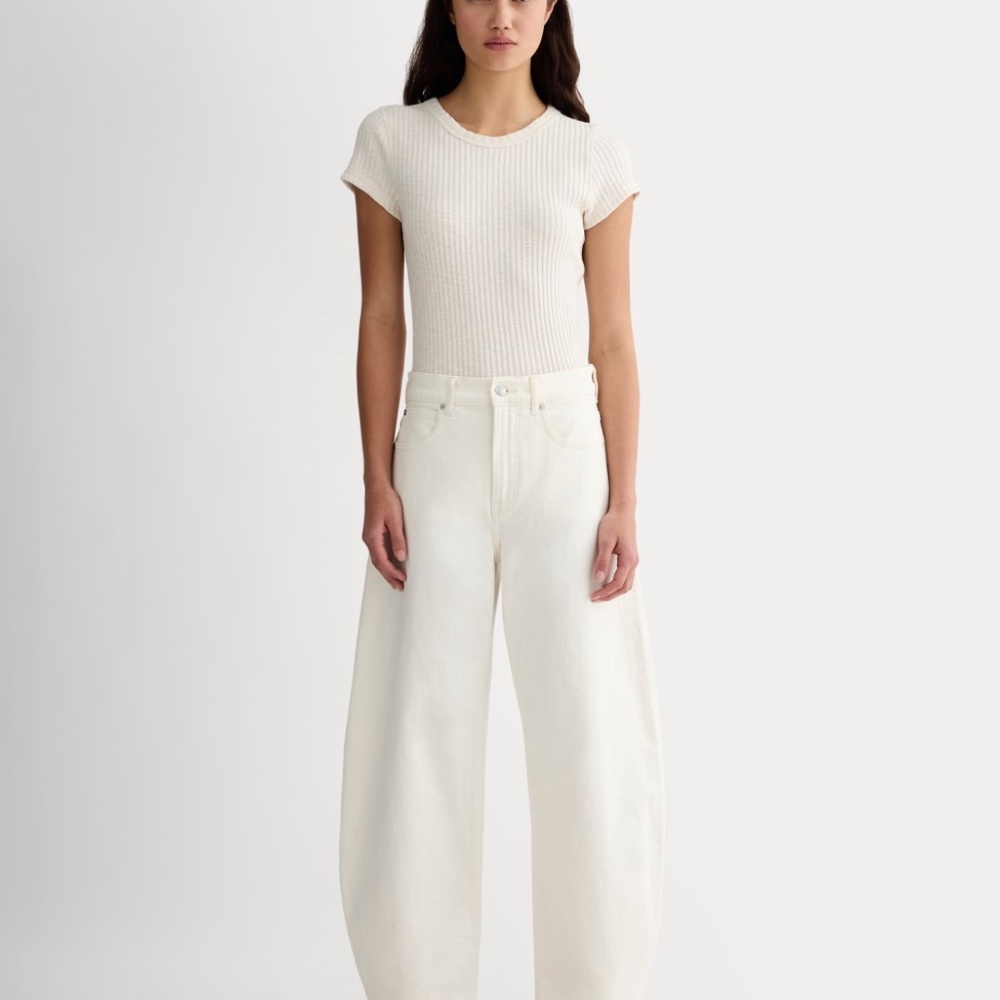 Everlane Women's Way-High® Curve Jean in Calico Ecru, Size 26, Cotton